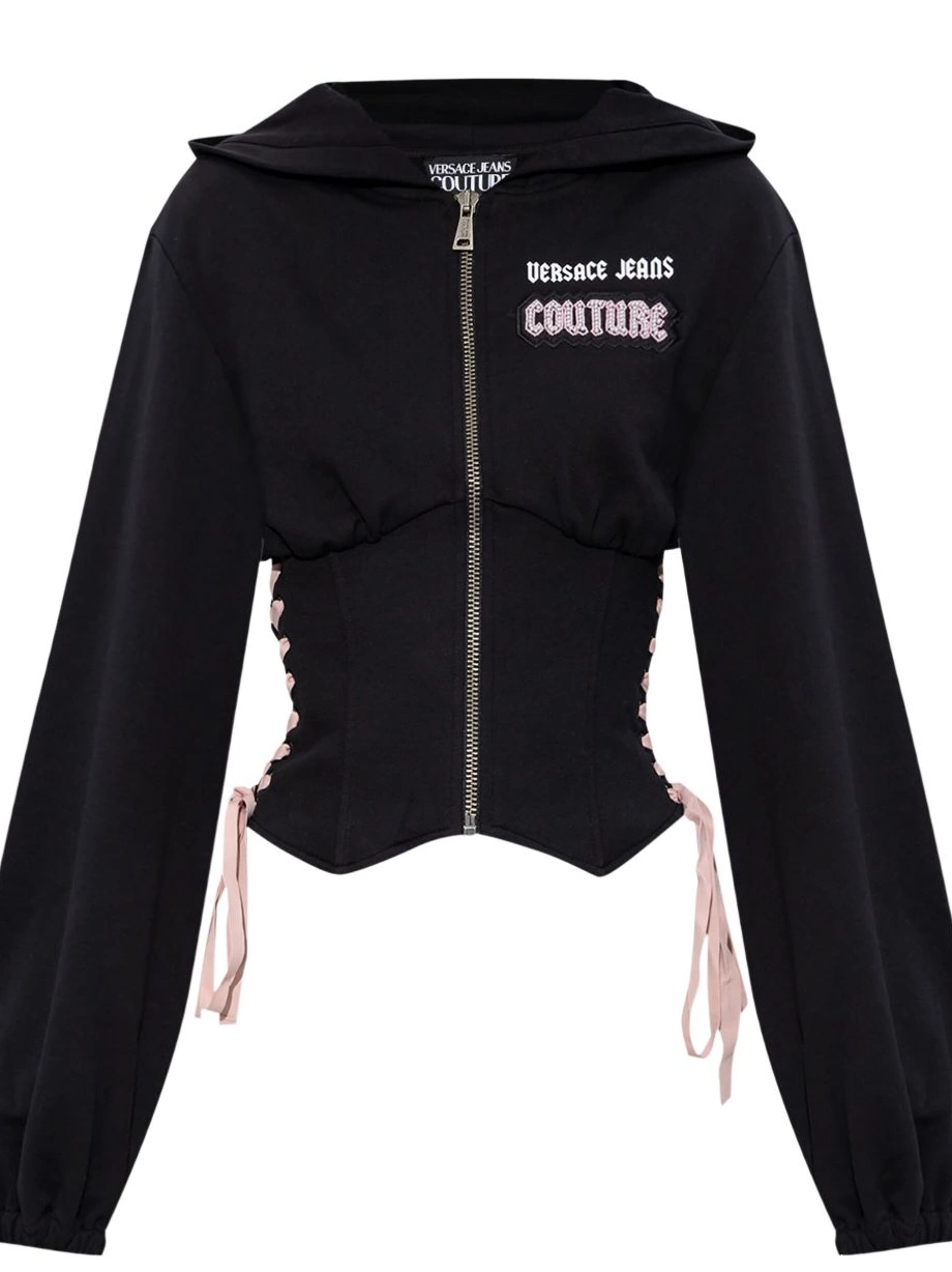 Cheap logo Jeans sweatshirt Versace Women Couture zip-up 0425
